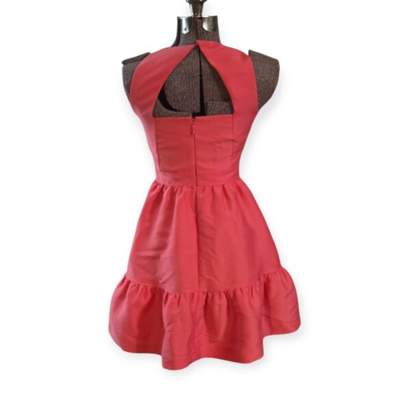 Size 0 Kate Spade Pearl Embellished Mikado Crystal Dress Petunia Pink Pockets! - Picture 3 of 10